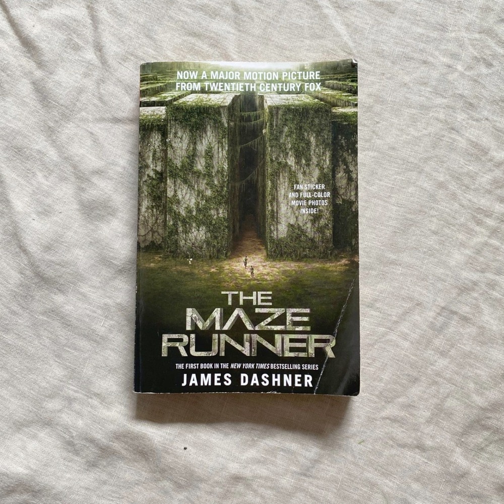 The Maze Runner James Dashner Paperback Book Special Edition Sticker Collectible